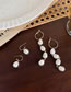 Fashion C Tassel Earrings Geometric Pearl Tassel Drop Earrings