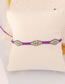 Fashion 6# Geometric Cord Braided Leaf Bracelet
