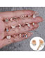 Fashion 3# Brass Diamond Heart Piercing Stud Earrings