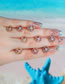 Fashion 13# Brass Diamond Geometric Piercing Stud Earrings