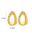Fashion Gold Copper Gold Plated Geometric Drop Earrings