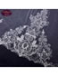 Fashion Ivory Hair Comb Lace Embroidery With Comb Lace Trailing Veil
