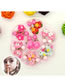 Fashion Panda Cartoon Resin Geometric Panda Flower Cherry Earring Set