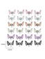 Fashion Color Alloy Fine Flash Butterfly Grip