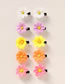 Fashion Color Fabric Sunflower Hair Clip Set