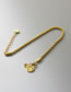 Fashion Gold Titanium Steel Twist Chain Fuk Brand Bracelet