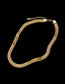 Fashion Gold Titanium Steel Geometric Chunky Chain Necklace