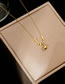 Fashion Gold Titanium Geometric Fragmented Silver Ball Necklace
