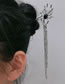 Fashion Silver Alloy Diamond-studded Spider Tassel Hairpin