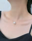 Fashion White Geometric Pearl Fish Line Necklace