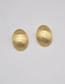 Fashion Gold Alloy Geometric Oval Stud Earrings