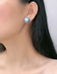 Fashion Silver Alloy Geometric Ball Stud Earrings