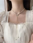 Fashion Butterfly Pearl Beaded Diamond Butterfly Fringe Necklace