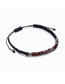 Fashion Black Resin Geometric Beaded Cord Braid Bracelet