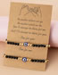 Fashion Gold Resin Crystal Beaded Eye Bracelet Set