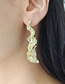 Fashion #8 Gold Alloy Geometric Flower Earrings