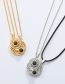 Fashion Gold Sun And Moon Projection Magnetic Necklace