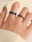 Fashion Silver Alloy Hollow Figure 8 Ring Set