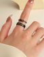 Fashion Silver Alloy Hollow Figure 8 Ring Set