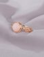 Fashion 2# Solid Copper Geometric Cat's Eye Knot Ring