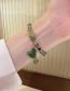 Fashion Bracelet - Green Geometric Crystal Cat-eye Beaded Lotus Bracelet  Crystal
