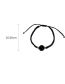 Fashion Black - Bracelet (set Of 2) Black Rope Braided Ball Bracelet Set Of 2  Cord