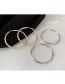 Fashion 16# Silver (turquoise) Alloy Geometric Crushed Silver Turquoise C-hoop Earrings  Alloy