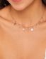 Fashion Gold Alloy Diamond Pentagram Tassel Necklace