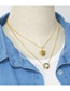 Fashion A Brass Gold Plated Diamond Ball Necklace