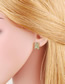 Fashion Rabbit Copper Diamond Rabbit Stud Earrings