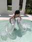 Fashion Transparent Sequin Shell 70# Swimming Ring (suitable For 5-9 Years Old) (cm) Sequin Shell Mermaid Swim Ring  Ordinary Pvc