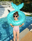 Fashion 110 Adult Backrest Mermaid Tail Ring (crystal Green) 510g Pvc Backrest Mermaid Swim Ring  Ordinary Pvc
