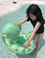Fashion Dinosaur Series Blue Sponge Bottom Handle Crotch Ring (suitable For 1-5 Years Old Within 55 Catties) (cm) Pvc Cartoon Dinosaur Swimming Seat  Ordinary Pvc
