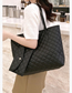 Fashion Brown Pu Rhombus Large Capacity Oblique Span Bag