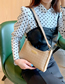 Fashion Brown Pu Lingge Large Capacity Shoulder Bag