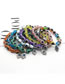 Fashion Colorful Beads Resin Geometric Eye Beaded Palm Bracelet