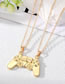 Fashion Matte Black Game Console Alloy Geometry Game Console Handle Magnetic Necklace Set