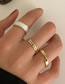 Fashion 3# Alloy Geometric Chain Twisted Drip Ring Set