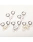 Fashion Platinum 1 Solid Copper Geometric Pearl Earrings