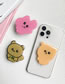 Fashion Transparent Bracket - Pursed Mouth Yellow Bear Resin Bear Cell Phone Airbag Holder