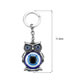 Fashion Silver Alloy Geometric Eye Owl Keychain