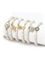 Fashion 8# Pearl Beaded Diamond Eye Bracelet