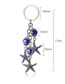 Fashion Starfish Blue Eye Keychain Alloy Starfish Eye Keychain
