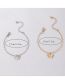 Fashion Gold And Silver Alloy Geometric Butterfly Bracelet Set