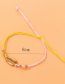 Fashion Gold Alloy Geometric Shell Cord Braided Anklet