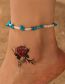 Fashion 4# Alloy Geometric Beaded Angel Anklet