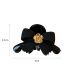 Fashion Black (single) Acrylic Camellia Bow Grab Clip