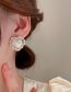 Fashion 11# Alloy Diamond Geometric Heart Stud Earrings