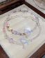Fashion Transparent Color - Bracelet Geometric Colorful Crystal Beaded Butterfly Heart Bracelet