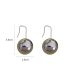 Fashion Silver Alloy Geometric Ball Earrings